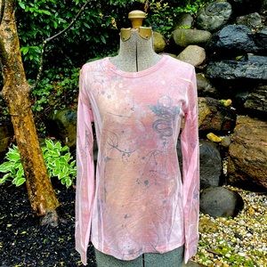 MUSHKA by SIERRA ROSE INC WAFFLE TEXTURE TRENDY BOUTIQUE TOP - L - NEW !